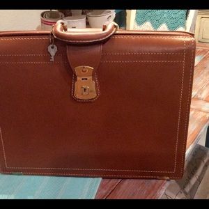 VINTAGE Leather Briefcase